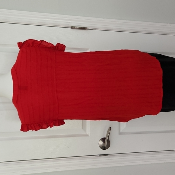 Universal Thread Red Ruffled Shirt - Picture 8 of 12